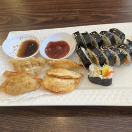 Pot stickers and shu mei