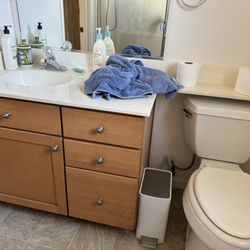 Be James Team - Before vanity and toilet install