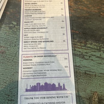 Lula and Sadie’s - Drinks - Southern Near Me - Durham, North Carolina