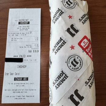 Jimmy John's - Vito (pictured) $9.99 - Sandwiches Near Me - Renton, Washington Jimmy John's - Vito (pictured) $9.99 - Sandwiches Near Me - Renton, Washington