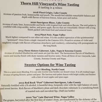 Thorn Hill Vineyards Tasting Store - Tasting Menu - Wineries Near Me - Lancaster, Pennsylvania Thorn Hill Vineyards Tasting Store - Tasting Menu - Wineries Near Me - Lancaster, Pennsylvania