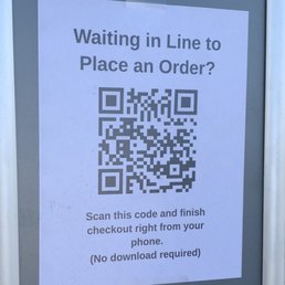 Qr code, scan this and order ahead Qr code, scan this and order ahead