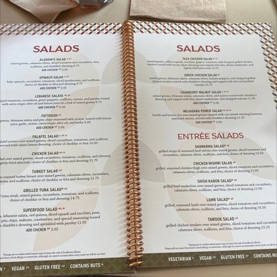 Menu photo 1 Aladdin's Eatery - Oberlin Oberlin, OH