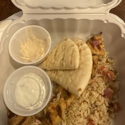 Chicken plate I had ate half already