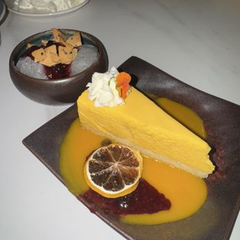 Seoul BAP - black sesame ice cream & mango yuzu cake - Korean Near Me - New York, New York