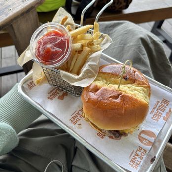 Headlands Brewing - double down burger and fries - Beer Gardens Near Me - Walnut Creek, California Headlands Brewing - double down burger and fries - Beer Gardens Near Me - Walnut Creek, California