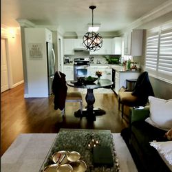 Sonoma Bungalows - Petite Syrah. Looking from the living area into the kitchen.