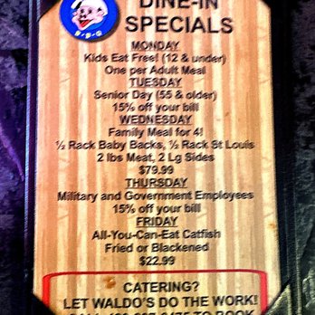 Waldo's BBQ - Specials Menu - Barbeque Near Me - Mesa, Arizona