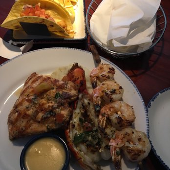 Red Lobster - Fire-Grilled Lobster, Shrimp and Salmon platter with lobster bisque, and my partner's Fire-Grilled Tacos - Seafood Near Me - Toronto, Ontario Red Lobster - Fire-Grilled Lobster, Shrimp and Salmon platter with lobster bisque, and my partner's Fire-Grilled Tacos - Seafood Near Me - Toronto, Ontario