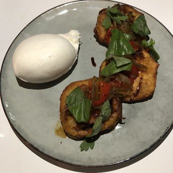 Sassafras - Fried green tomatoes with burrata - Southern Near Me - West Palm Beach, Florida Sassafras - Fried green tomatoes with burrata - Southern Near Me - West Palm Beach, Florida