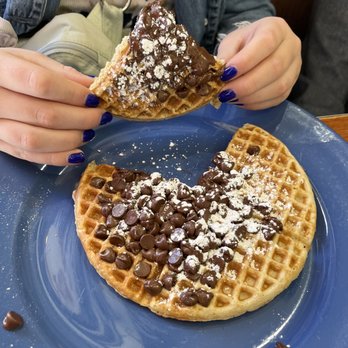 Sam's No 3 - Old Fashioned Waffle with Chocolate Chips - Breakfast & Brunch Near Me - Denver, Colorado