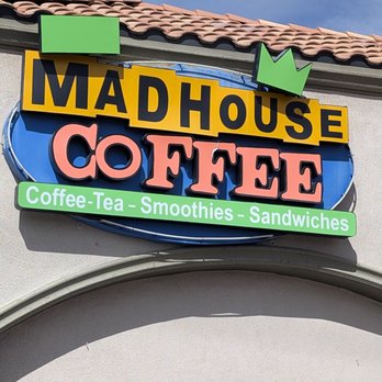 Madhouse Coffee - With those bright colors, this place is easy to find! - Coffee & Tea Near Me - Las Vegas, Nevada