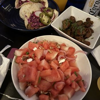 The Wildflower - Watermelon salad, pork bites and fish tacos... - Cocktail Bars Near Me - Sanford, Florida