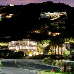 Oyster Bay Beach Resort - Our view, night 1