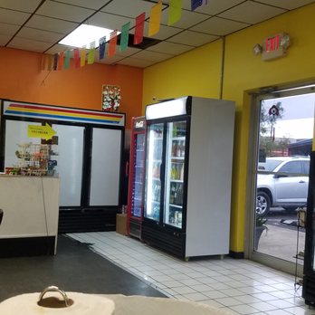 Mi Tierra - front door and soda coolers - Tacos Near Me - Foley, Alabama