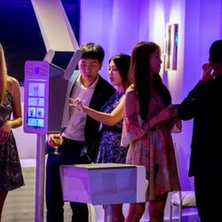 Red Eye Productions Event Entertainment Services - Our photo booth is sleek and modern to fit in with any environment, no big ugly inflatable box, just the future of photo booths.