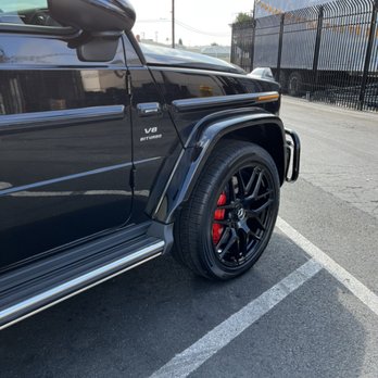 A Plus Tire Club - Powder coated Rims on the G Wagon - Tires Near Me - Santa Ana, California A Plus Tire Club - Powder coated Rims on the G Wagon - Tires Near Me - Santa Ana, California