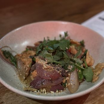 Chu The Phat - Stir fried chicken and broccolini with smoked almonds - Asian Fusion Near Me - South Brisbane, QLD