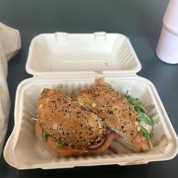 Quick Bites Cafe - Salmon Bagel Blaster - Sandwiches Near Me - San Diego, California Quick Bites Cafe - Salmon Bagel Blaster - Sandwiches Near Me - San Diego, California