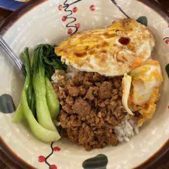 Yu Noodles - R1. Minced Pork Over Rice with Poached Egg - Chinese Near Me - Fairfax, Virginia Yu Noodles - R1. Minced Pork Over Rice with Poached Egg - Chinese Near Me - Fairfax, Virginia