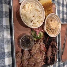 Pulled pork, brisket and sides