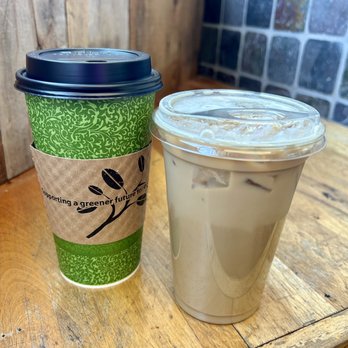 Barriques - Middleton - Pistachio mint latte and iced honey lavender latte - Coffee & Tea Near Me - Middleton, Wisconsin