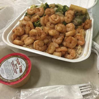 Hibachi Express - Hibachi shrimp meal. "Full size". I've never gotten so many shrimp in one plate! Dinner for tonight and lunch for tomorrow too! - Chinese Near Me - Columbus, Georgia