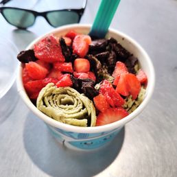 Matcha Heaven + Oreos and strawberries Matcha Heaven + Oreos and strawberries