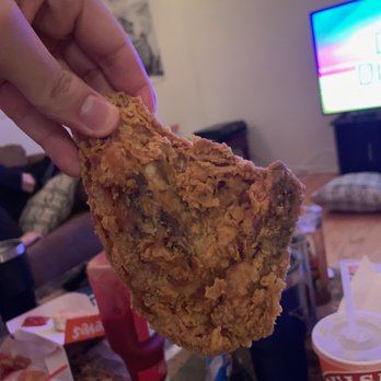 Popeyes Louisiana Kitchen - Fried chicken thigh. Not the sandwich.... - Fast Food Near Me - Dallas, Texas