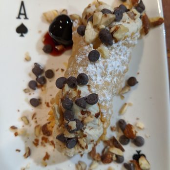 Cannoli by Vita - Forgive our messy presentation - we wanted lots of toppngs. - Desserts Near Me