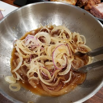 K-BBQ - marinated onions (complimentary side dish) - Korean Near Me - Palatine, Illinois K-BBQ - marinated onions (complimentary side dish) - Korean Near Me - Palatine, Illinois