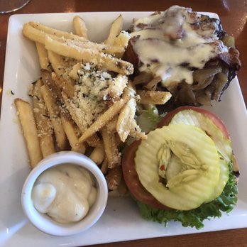 Siena Restaurant - Siena burger with truffle fries - Italian Near Me - Mashpee, Massachusetts