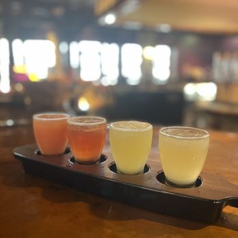 Brielle's 2 Geaux - a row of glasses of beer - Cajun/Creole Near Me - Del City, Oklahoma