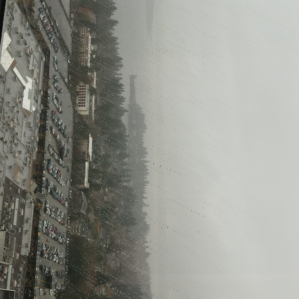 Microsoft Technology Center - View from the 25th floor in the rain - IT Services & Computer Repair Near Me - Bellevue, Washington