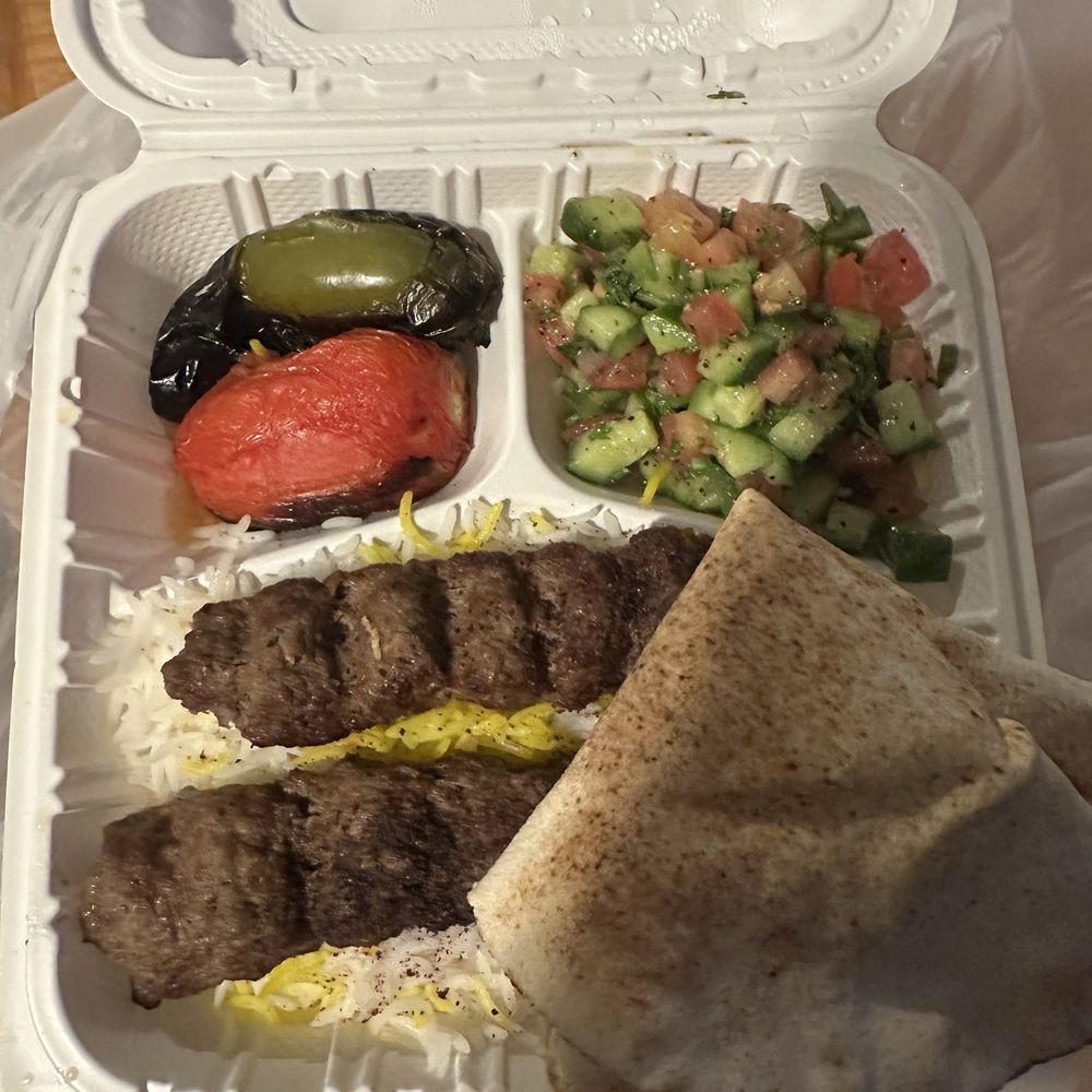 Antonio's Tacos & Kabob - Beef Lule Kabob Plate - Mexican Near Me - Pacoima, California