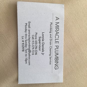A Miracle Plumbing - Plumbing Near Me - San Bruno, California A Miracle Plumbing - Plumbing Near Me - San Bruno, California