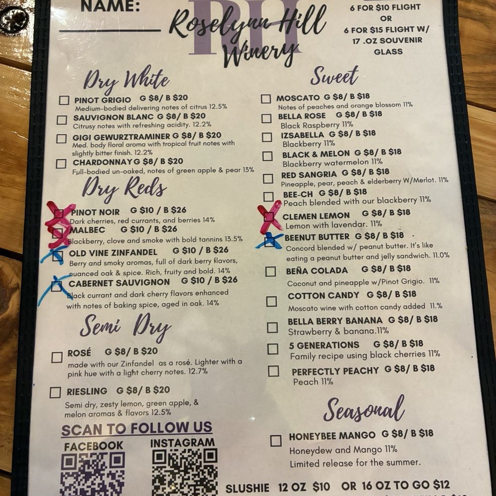 Roselynn Hill Winery - Wine list - Venues & Event Spaces Near Me - Louisville, Kentucky Roselynn Hill Winery - Wine list - Venues & Event Spaces Near Me - Louisville, Kentucky