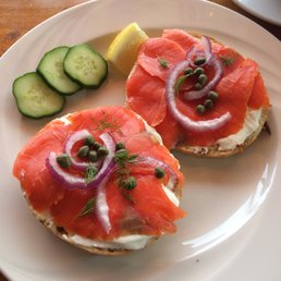 Salmon Lox Bagel