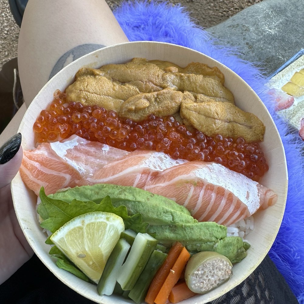 Choo Sando Omakase - Ikura, sake toro, and uni Don ($44) - Sandwiches Near Me - Austin, Texas Choo Sando Omakase - Ikura, sake toro, and uni Don ($44) - Sandwiches Near Me - Austin, Texas