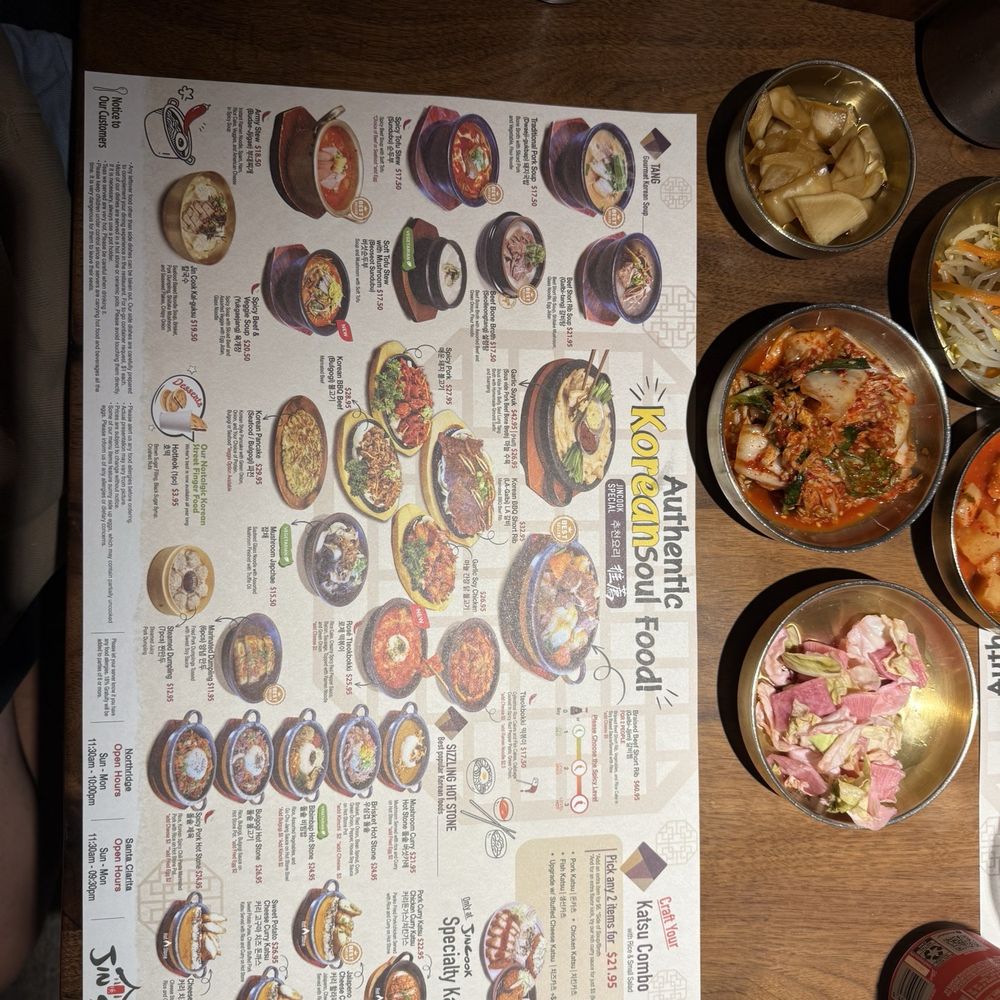 Jin Cook - Menu - Korean Near Me - Northridge, California Jin Cook - Menu - Korean Near Me - Northridge, California
