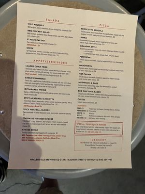 Menu photo 4 Macleod Ale Brewing Van Nuys, CA Menu photo 4 Macleod Ale Brewing Van Nuys, CA