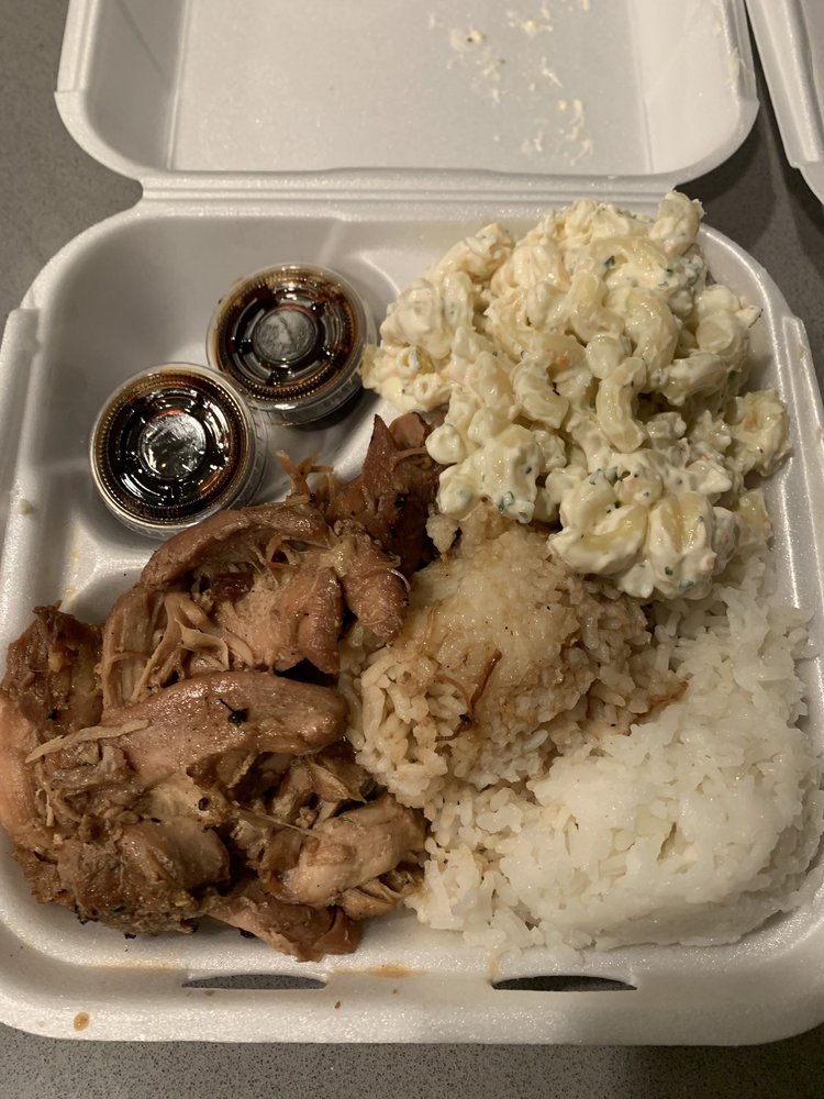 Food from Aloha Island Grill