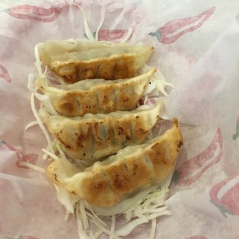 Mama Wing Kitchen - Only four potstickers left. There were six and I forgot to take the photo before. Fresh made and probably the best I've ever had. - Noodles Near Me - Anacortes, Washington