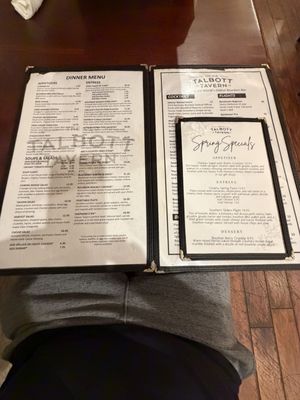Menu photo 1 The Old Talbott Tavern Bardstown, KY