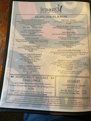 Menu photo 5 Sitzmark Bar & Grill Anchorage, AK