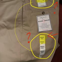 Vicki Marsha Uniforms - Look at the sizes! 