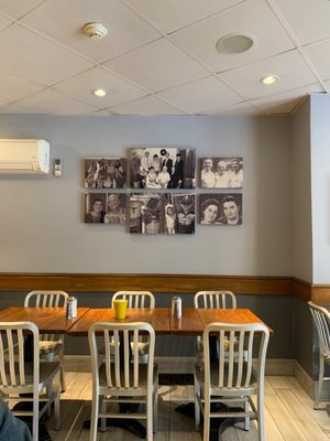 Photo of The Neighborhood Restaurant & Bakery - Somerville, MA, US. Decoration around the restaurant.