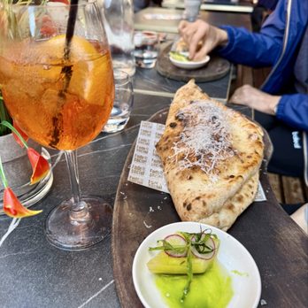 Fade Street Social Restaurant - Classic Italian Sandzilla (sandwich and pizza) and Aperol Spritz - Irish Near Me - Dublin, D Fade Street Social Restaurant - Classic Italian Sandzilla (sandwich and pizza) and Aperol Spritz - Irish Near Me - Dublin, D
