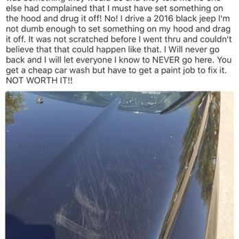 Jacksons Car Wash - The other review with the same scratches - Car Wash Near Me - Peoria, Arizona Jacksons Car Wash - The other review with the same scratches - Car Wash Near Me - Peoria, Arizona