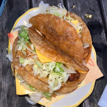 La Lucha - Crispy shrimp tacos "aka late night treat" - Seafood Near Me - Houston, Texas La Lucha - Crispy shrimp tacos "aka late night treat" - Seafood Near Me - Houston, Texas